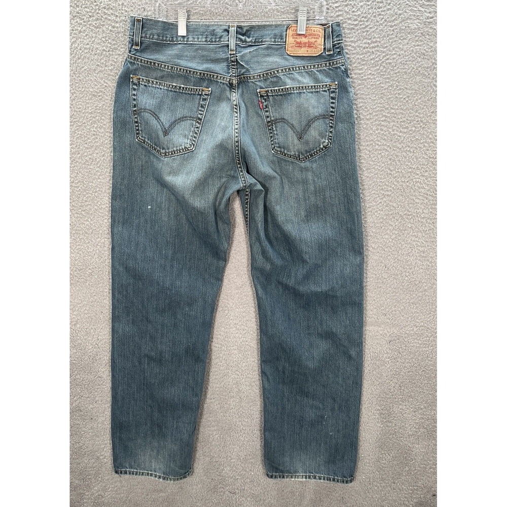 Levis 559 Jeans Mens 36x32 Blue Denim Relaxed Workwear Grunge Skater Baggy * - Picture 2 of 11
